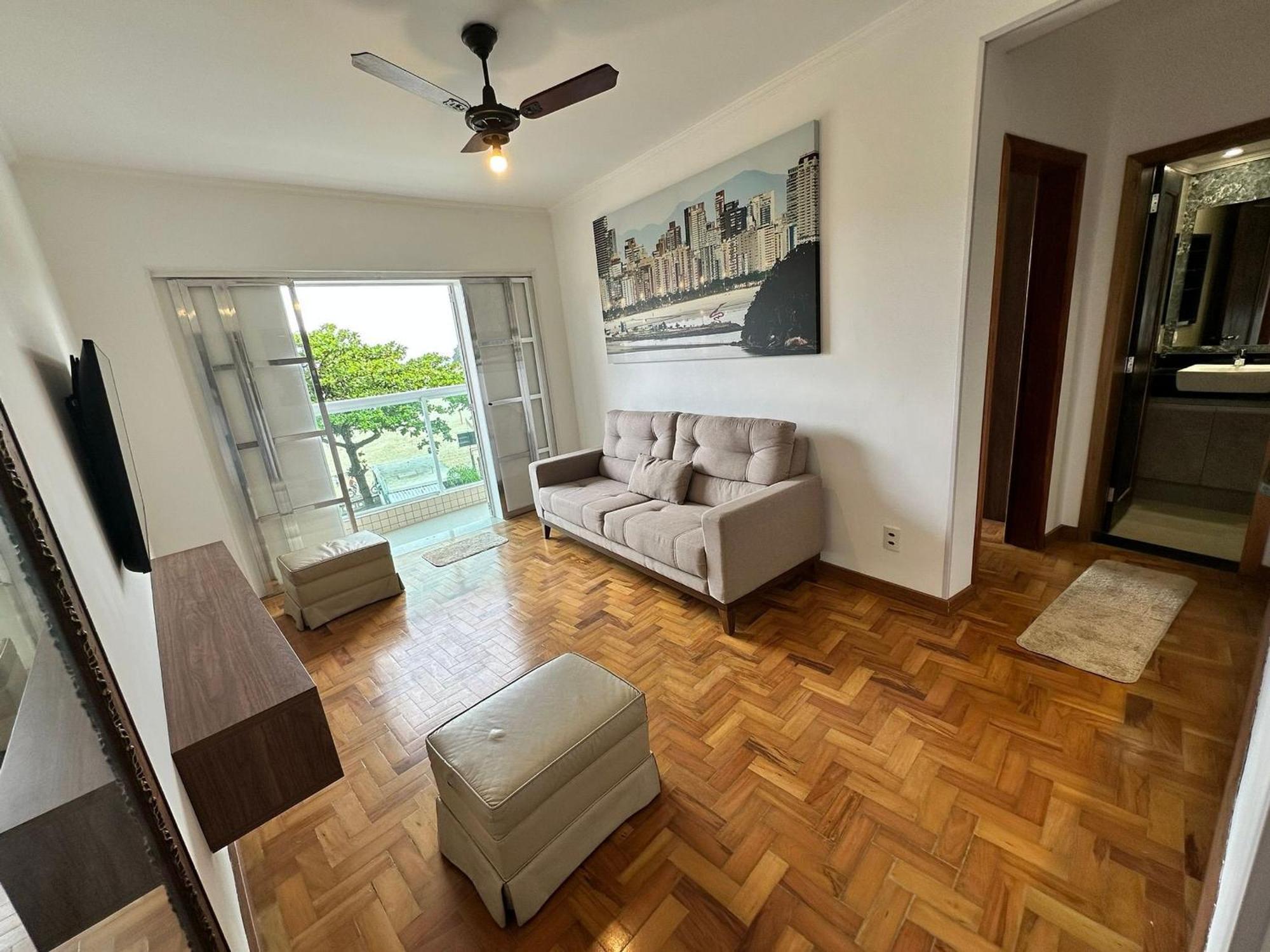Ap Pe Na Areia Vista Parcial Mar Apartment Santos  Exterior photo