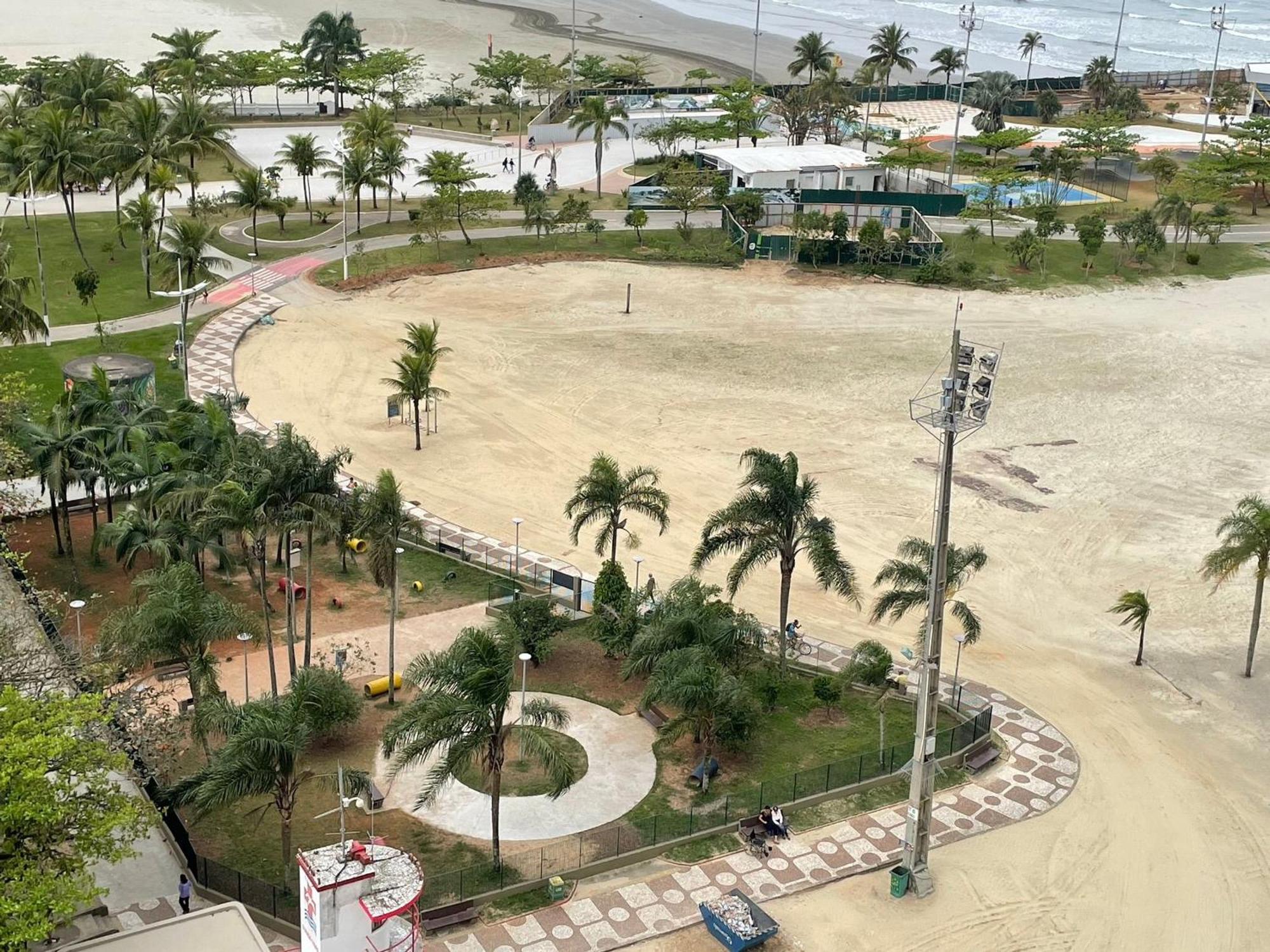Ap Pe Na Areia Vista Parcial Mar Apartment Santos  Exterior photo