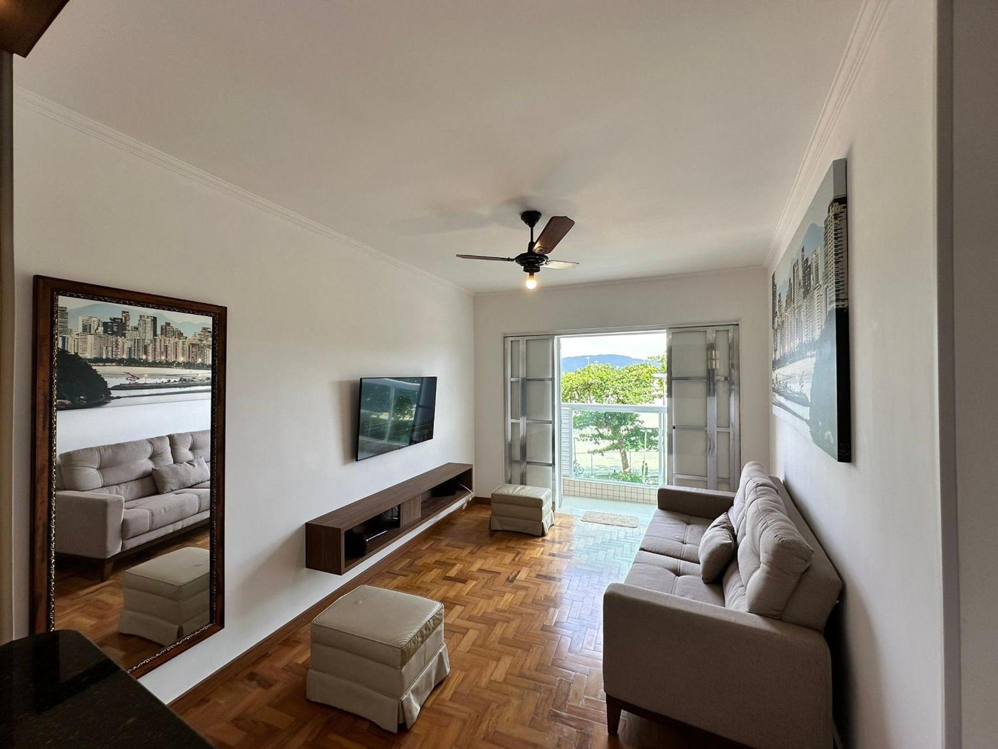 Ap Pe Na Areia Vista Parcial Mar Apartment Santos  Exterior photo